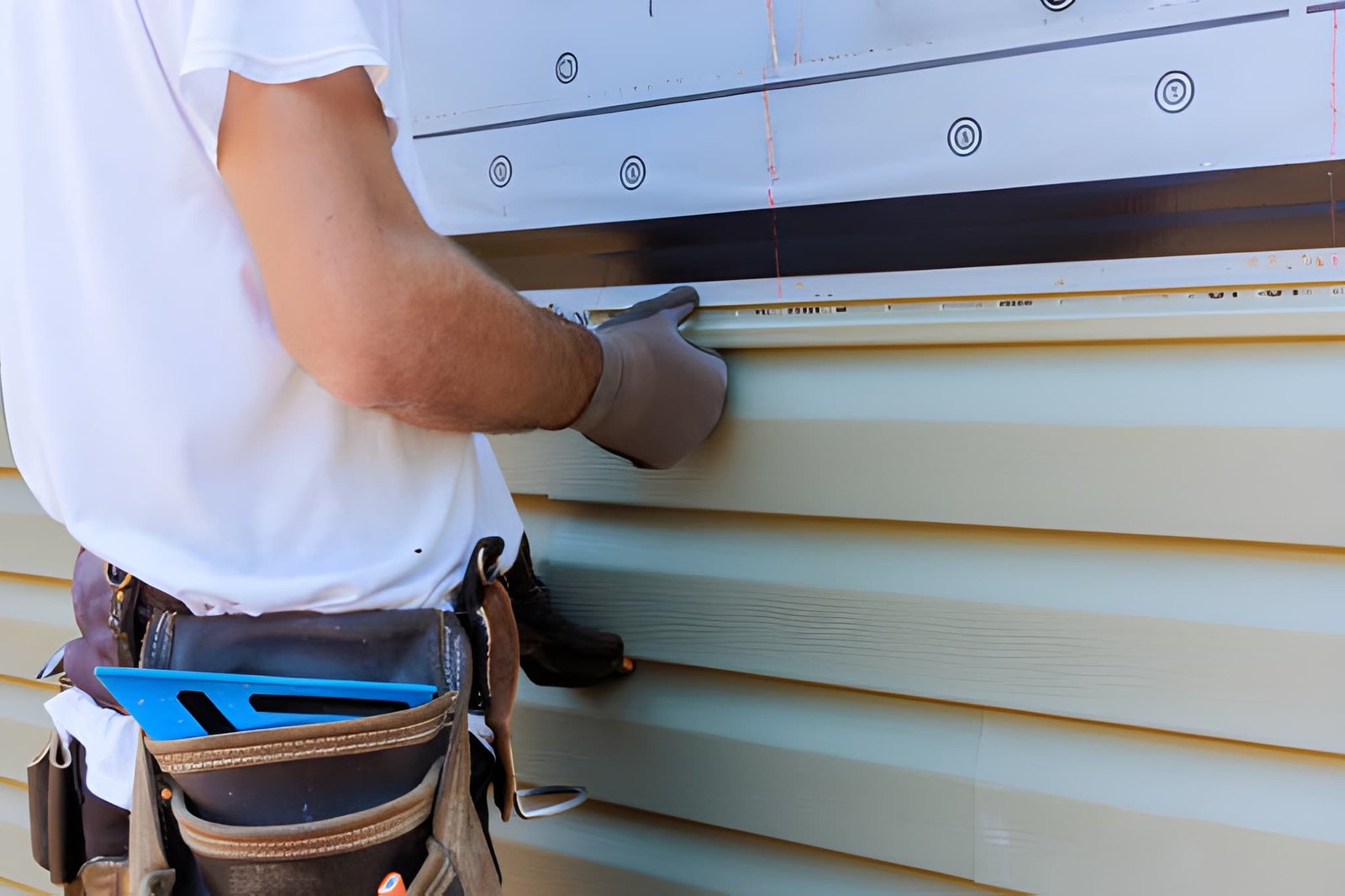 Vinyl Siding Installation on a House